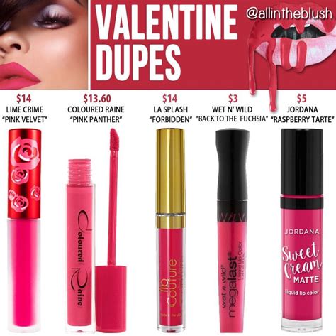 kylie valentine lip kit dupe